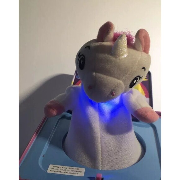 Jack In The Box Unicorn Pop & Glow Schylling Light Up Works Great Read - Picture 10 of 11